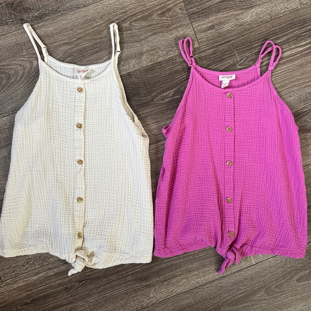 Cat & Jack Girls Crinkle Gauze Tops